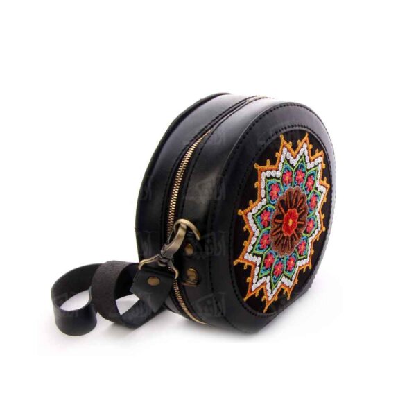 Persian Leather Shoulder Bag Model Rashti Doozi