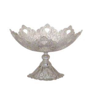 Persian Malileh Kari Silver Fruit Bowl Model Paria