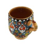 Artistic Pottery Cup – Handcrafted Minakari Enameled, Atlas Model