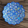 Decorative Copper Plate Hand-Painted with Persian Minakari Enamel Alvand Floral