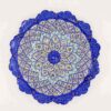 Decorative Copper Wall Plate Hand-Painted with Persian Minakari Enamel Azarakhsh