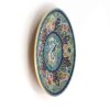 Decorative Pottery Plate Hand-Painted with Persian Minakari Enamel Paisley