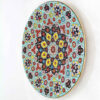 Decorative Pottery Plate Hand-Painted with Persian Minakari Enamel Negar