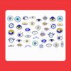 Evil Eye Nail Stickers - Cheshm Nazar Design