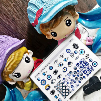 Evil Eye Nail Stickers – Cheshm Nazar II