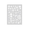 Paisley Nail Stickers - White with Nowruz Theme
