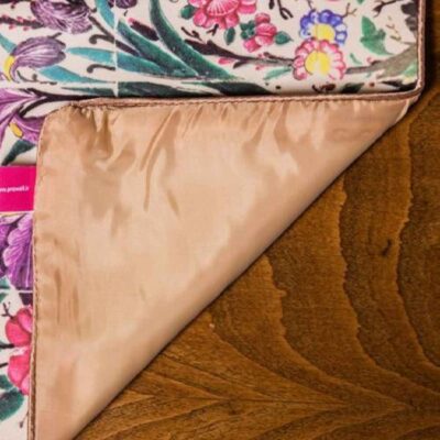 Persian Elegance Pink Velvet Table Runner Sama
