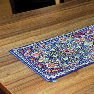 Persian Style Blue Velvet Runner Model Homa