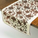 Persian Elegance Cream Velvet Table Runner Tiara