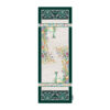 Persian Elegance Green Velvet Table Runner Tavoos