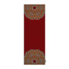 Persian Elegance Red Velvet Table Runner Shams II