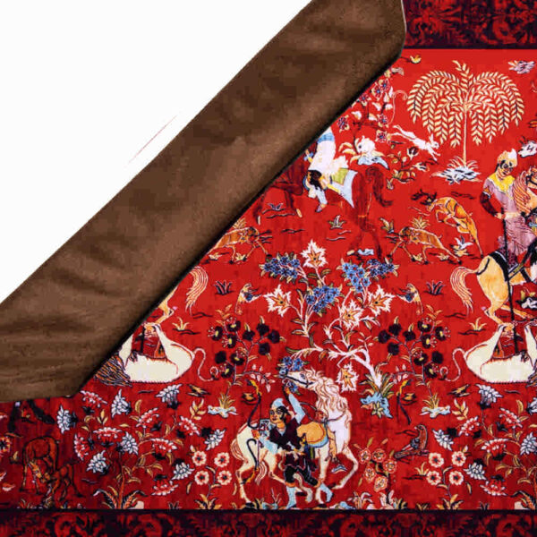 Persian Style Red Velvet Table Runner Model Shekargah II