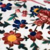 Persian Elegance White Velvet Table Runner Sana