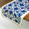 Persian Elegance White Velvet Table Runner Vania