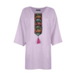 Persian Style Women’s Purple Tunic Top Model Soona