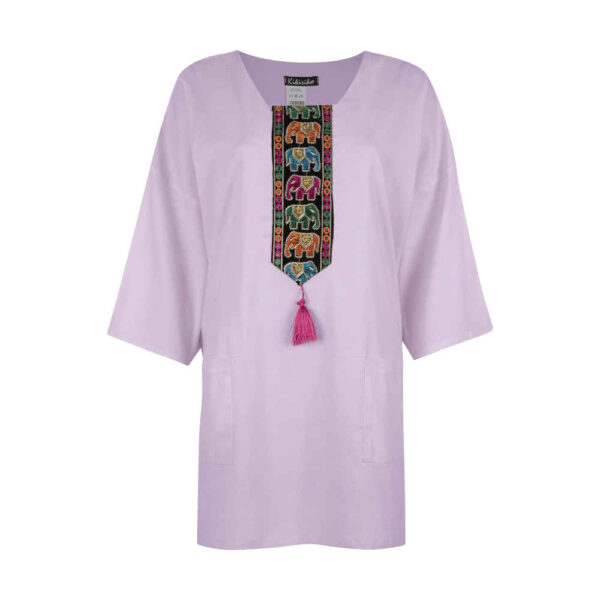 Persian Style Women's Purple Tunic Top Model Soona