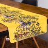 Persian Elegance Yellow Velvet Runner Prowall