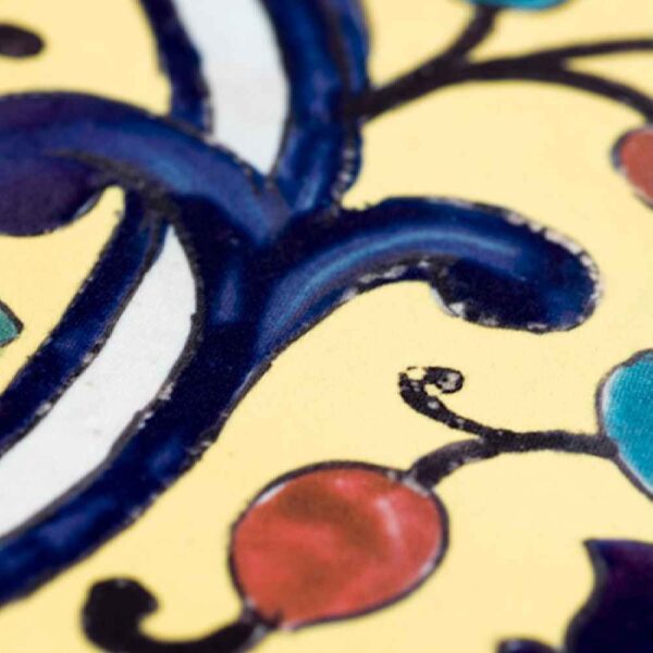 Persian Style Yellow Velvet Table Runner Model Rahil