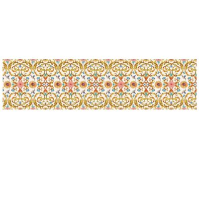 Persian Elegance Yellow Velvet Table Runner Zarin