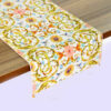 Persian Elegance Yellow Velvet Table Runner Zarin