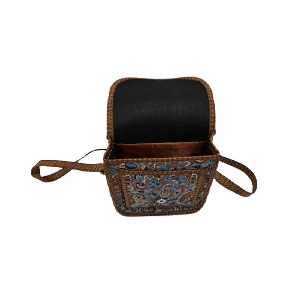 Bohemian Termeh Crossbody Shoulder Bag with Persian-Inspired Pattern – Aseman