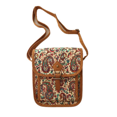 Persian Termeh Crossbody Shoulder Bag with Bohemian Pattern – Taraneh