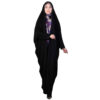 Islamic Arabic Black Chador Abaya Hejab with Sleeves for Women and Praying - Janan