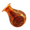 Handcrafted Persian Engraved Copper Vase Decorative with Gol o Morgh Design
