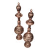 Decorative Copper Bottle Handcrafted Persian Engraved Parseh (2x)