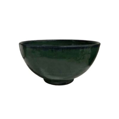 Pottery Dizi Bowl – For Abgoosht, Yogurt, Soup & Noodles | Green (Set of 6)