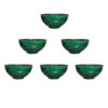 Pottery Dizi Bowl - For Abgoosht, Yogurt, Soup & Noodles | Green (Set of 6)