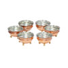 Set of 6 Traditionally Hammered Copper Dinnerware Bowls - Asa
