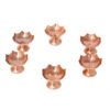 Set of 6 Traditionally Hammered Copper Dinnerware Bowls - Azar
