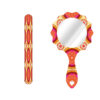 Metal Nail File and Mirror Set with Persian Inspired Almas Pattern