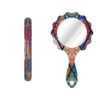 Metal Nail File and Mirror Set with Persian Inspired Nahal Pattern