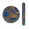 Metal Nail File and Mirror Set with Persian Inspired Sama Pattern