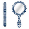 Metal Nail File and Mirror Set with Persian Inspired Zemestoon Pattern