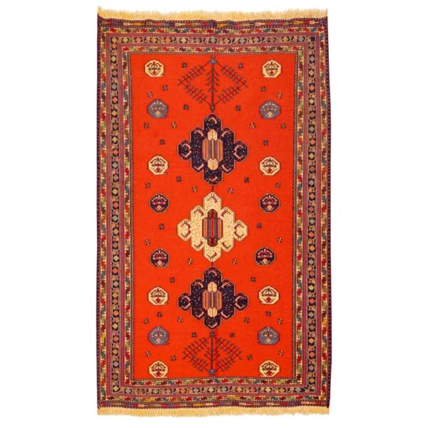 Persian Wool Kilim Rug Handwoven in Sirjan Traditional Savin