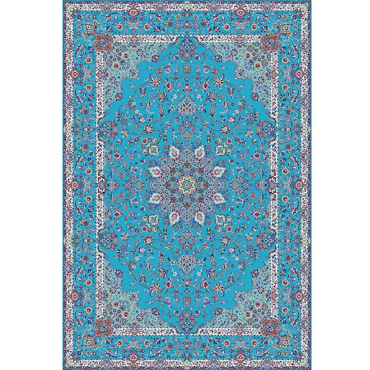 Large Boho Persian Style Indoor Floor Mat Sina