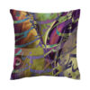 Violet Persian Velvet Cushion Cover - Romantic Design (Set of 2)