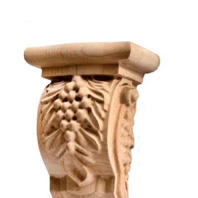 Wood Carved Capital Model Vishka