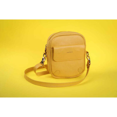Luxurious Handcrafted Leather Crossbody Bag – Yellow Janta Edition