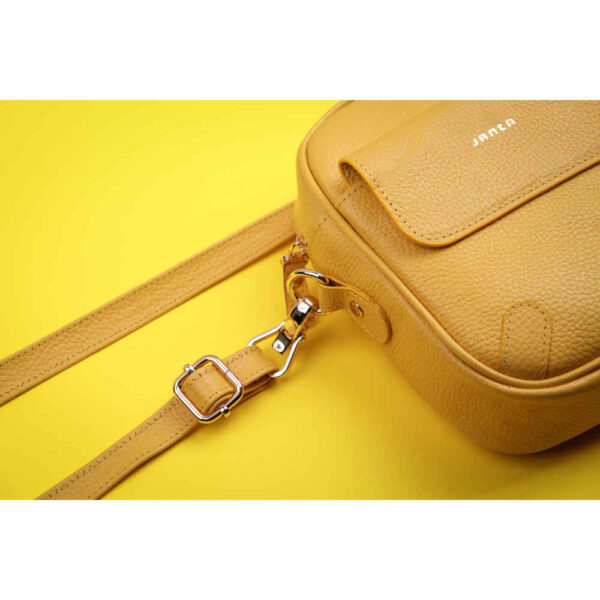Yellow Leather Shoulder Bag Model Janta