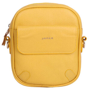 Yellow Leather Shoulder Bag Model Janta