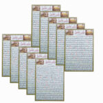 Ziyarat Ashura Dua Cards - Great Rewards for Muslims (10x)