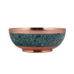 Decorative Bowl Persian Artisan-Crafted Turquoise Inlay Vina