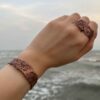 Set of Copper Bracelet & Ring Model Bahar