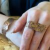 Set of Copper Bracelet & Ring Model Bahar