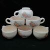 Victorian Porcelain Tea Set Model Bahar with Teapot and Saucer