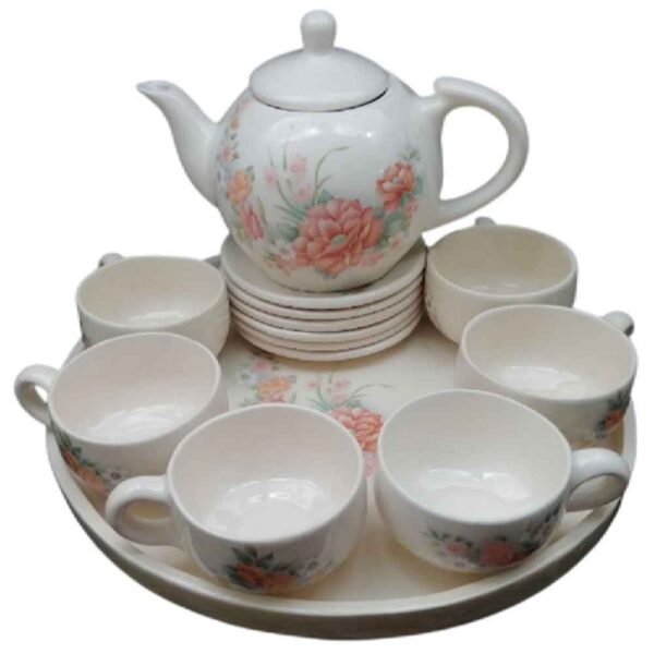 Victorian Porcelain Tea Set Model Bahar with Teapot and Saucer